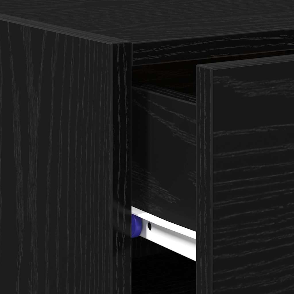 Bufet cu sertar Stejar negru 50 x 42.5 x 93 cm Lemn compozit GartenMobel Dekor