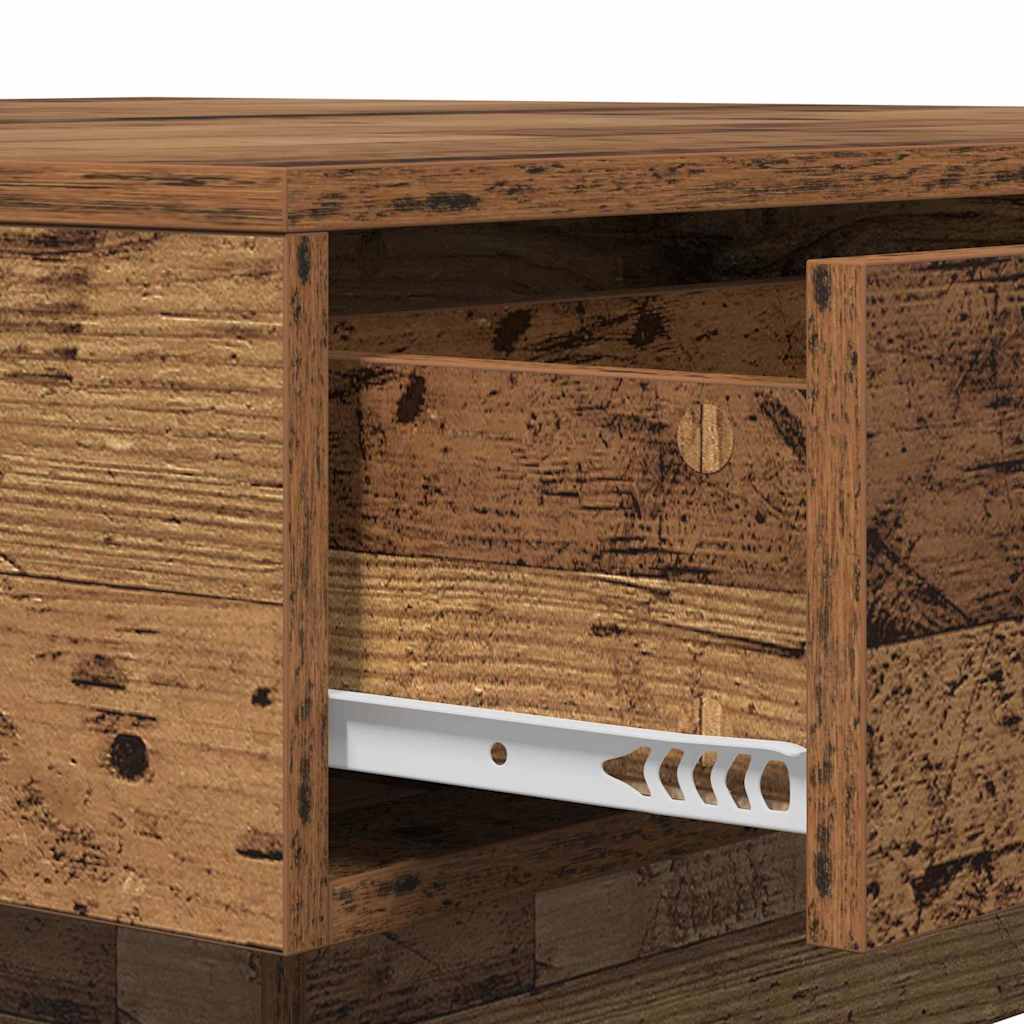 Masă de cafea Lemn vechi 90 x 90 x 28 cm Lemn compozit GartenMobel Dekor