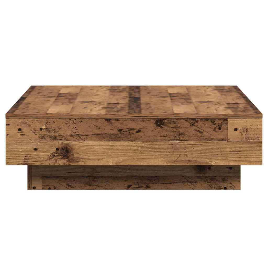 Masă de cafea Lemn vechi 90 x 90 x 28 cm Lemn compozit GartenMobel Dekor