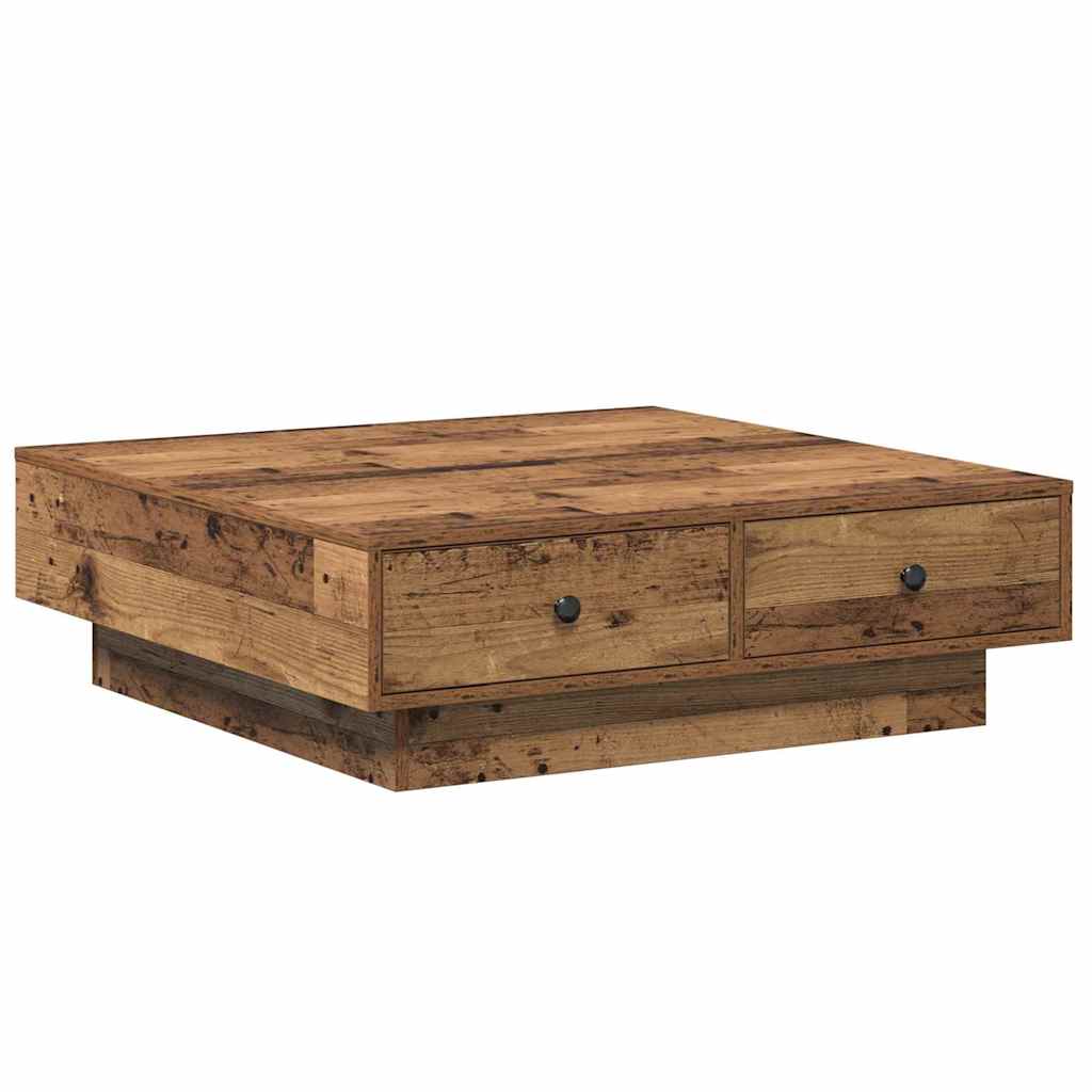 Masă de cafea Lemn vechi 90 x 90 x 28 cm Lemn compozit GartenMobel Dekor