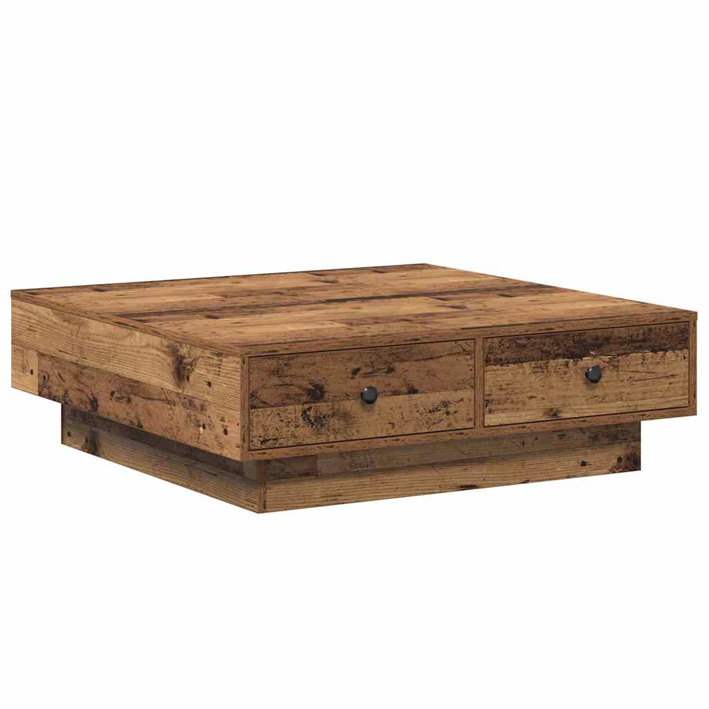 Masă de cafea Lemn vechi 90 x 90 x 28 cm Lemn compozit GartenMobel Dekor