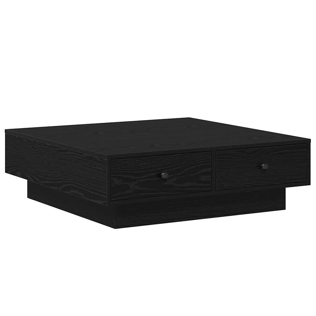 Masă de cafea Stejar negru 90 x 90 x 28 cm Lemn compozit GartenMobel Dekor