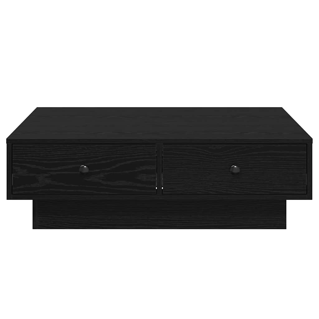 Masă de cafea Stejar negru 90 x 90 x 28 cm Lemn compozit GartenMobel Dekor