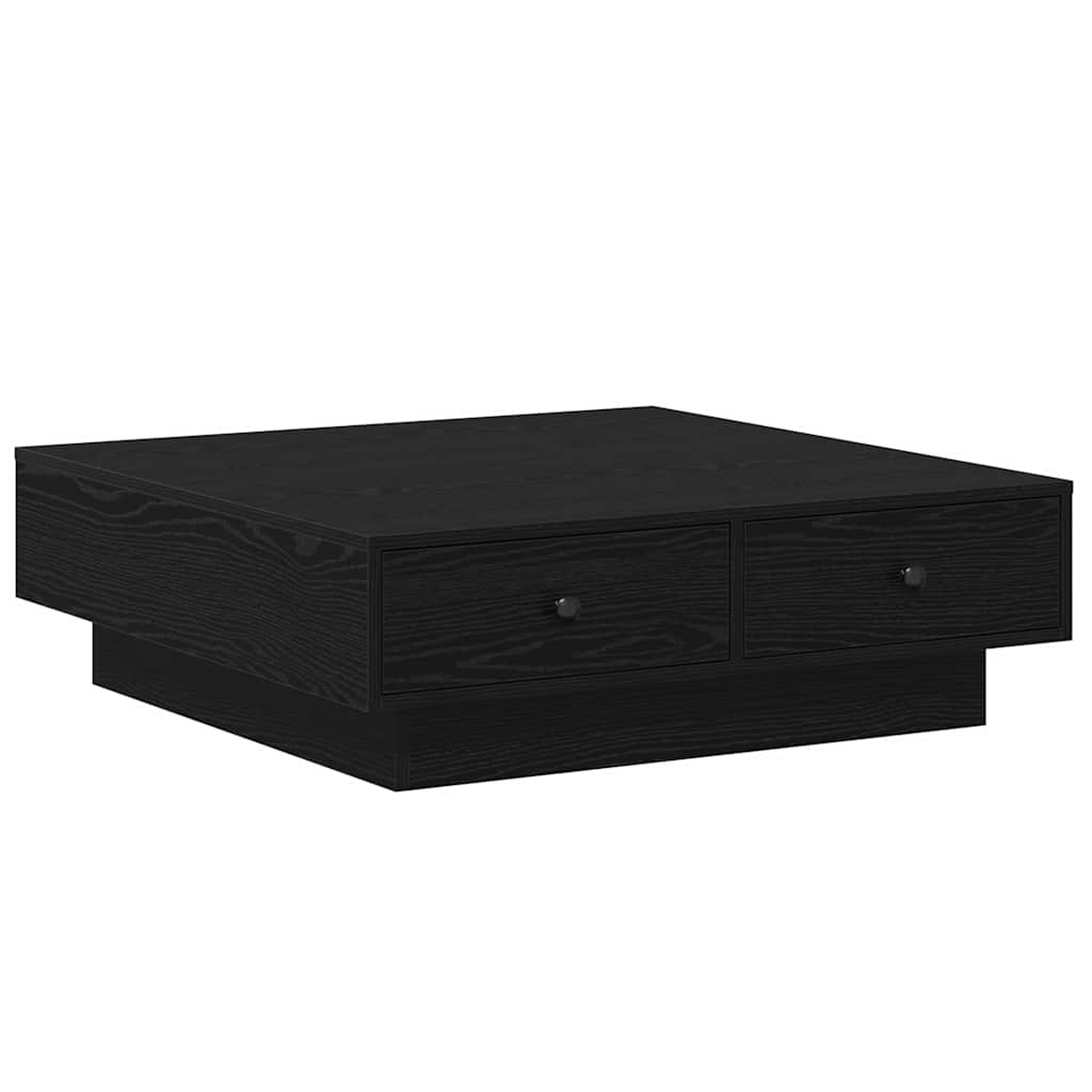 Masă de cafea Stejar negru 90 x 90 x 28 cm Lemn compozit GartenMobel Dekor