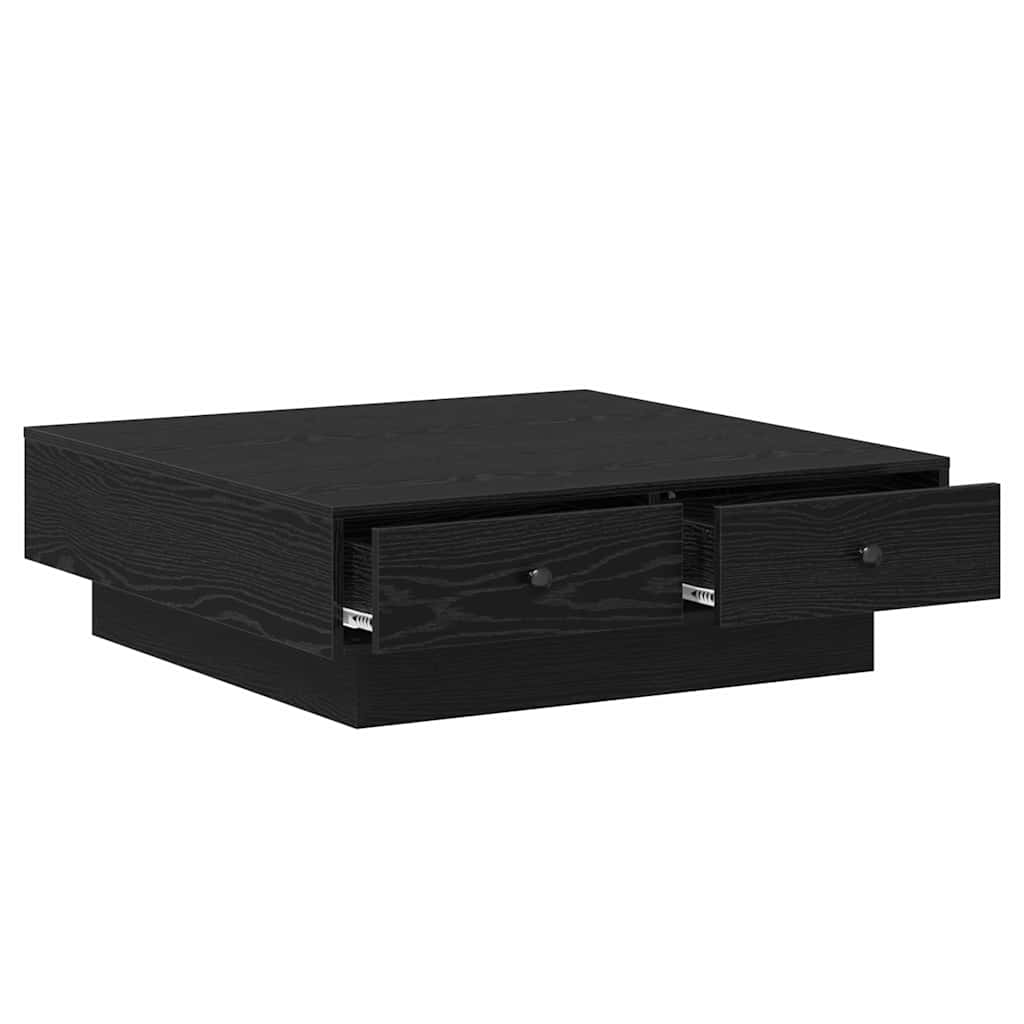 Masă de cafea Stejar negru 90 x 90 x 28 cm Lemn compozit GartenMobel Dekor