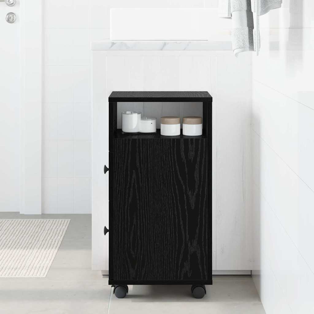Cabinet Îngust pentru Baie Stejar negru 33 x 23 x 65 cm GartenMobel Dekor