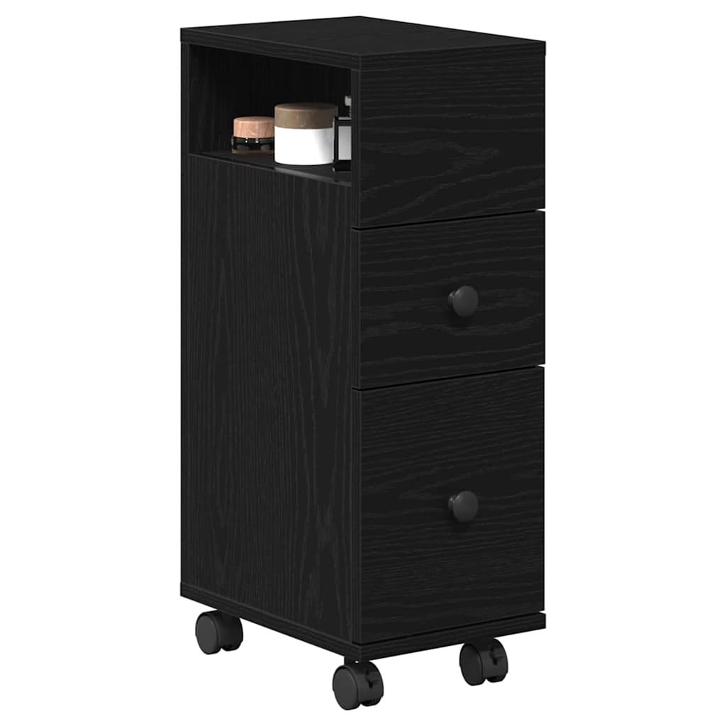 Cabinet Îngust pentru Baie Stejar negru 33 x 23 x 65 cm GartenMobel Dekor