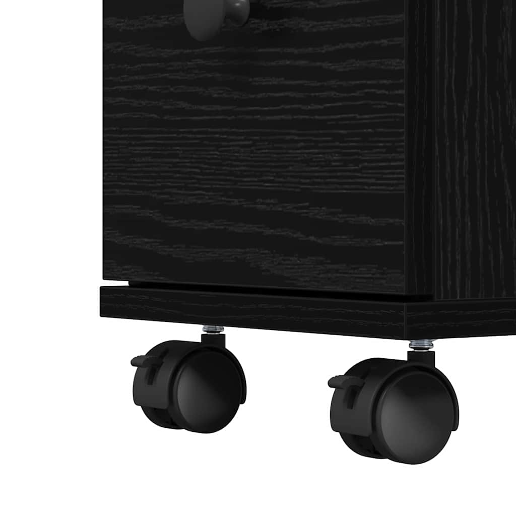 Cabinet Îngust pentru Baie Stejar negru 33 x 23 x 65 cm GartenMobel Dekor