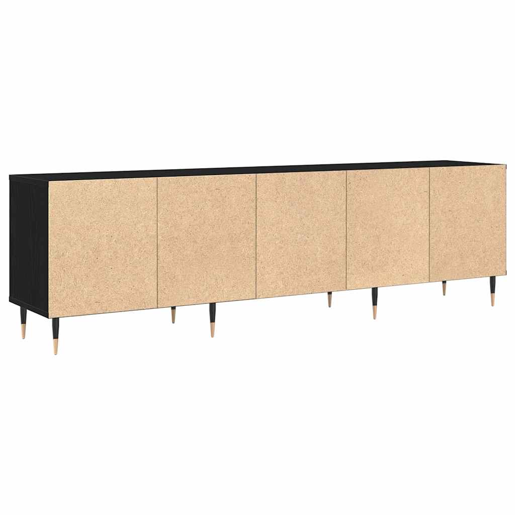 Cabinet TV Stejar negru 150 x 30 x 44.5 cm Lemn compozit GartenMobel Dekor