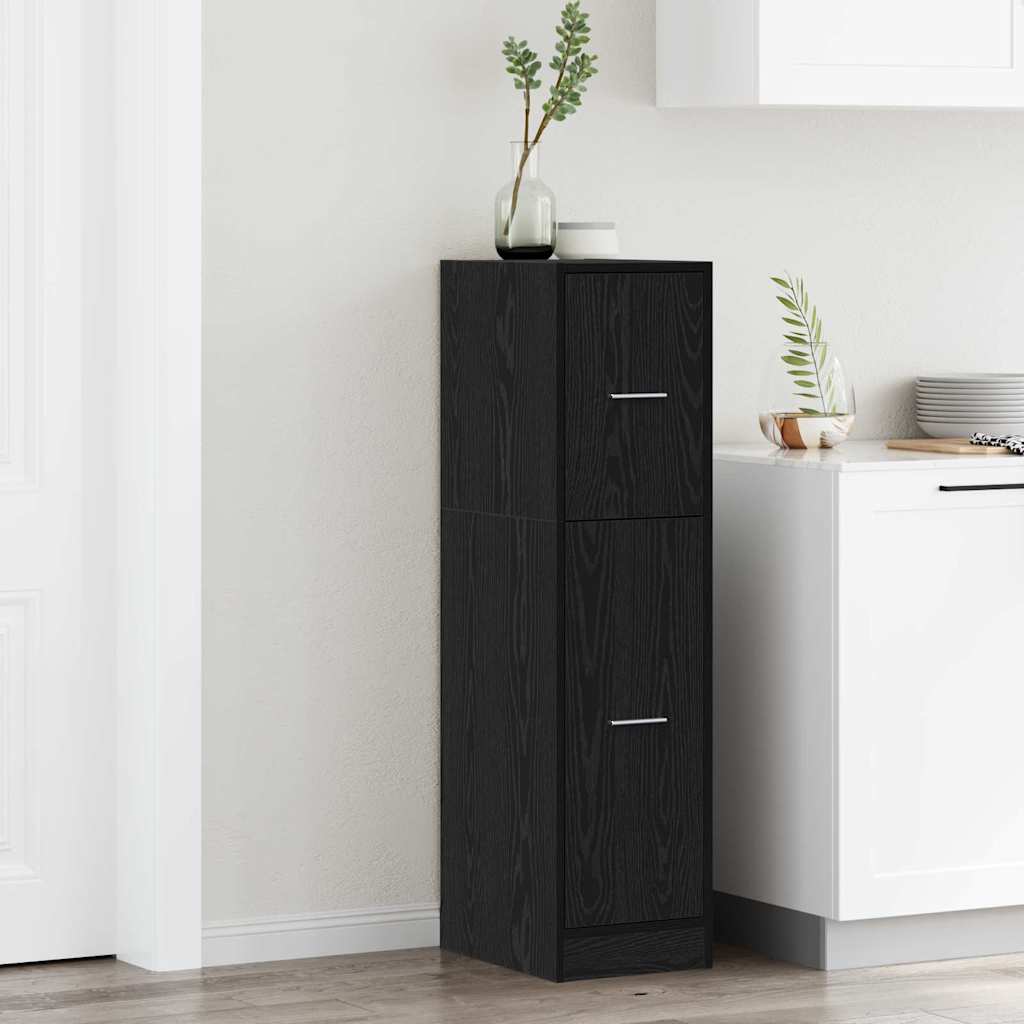 Cabinet de Apotecă Stejar negru 30 x 41 x 118 cm Lemn compozit GartenMobel Dekor