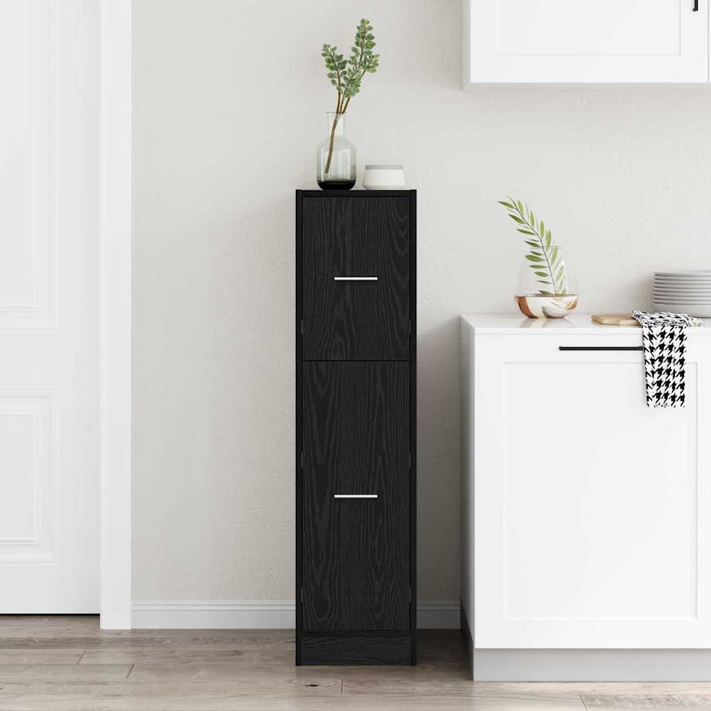 Cabinet de Apotecă Stejar negru 30 x 41 x 118 cm Lemn compozit GartenMobel Dekor