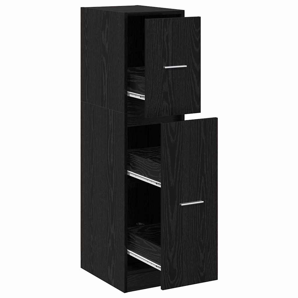 Cabinet de Apotecă Stejar negru 30 x 41 x 118 cm Lemn compozit GartenMobel Dekor