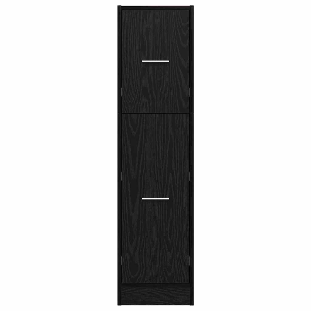 Cabinet de Apotecă Stejar negru 30 x 41 x 118 cm Lemn compozit GartenMobel Dekor