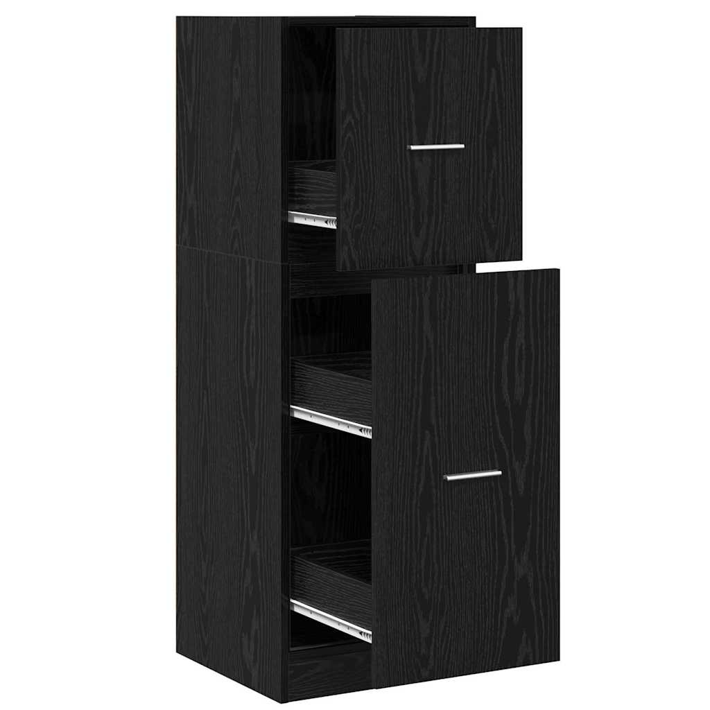 Cabinet de Apotecă Stejar negru 40 x 41 x 118 cm Lemn compozit GartenMobel Dekor