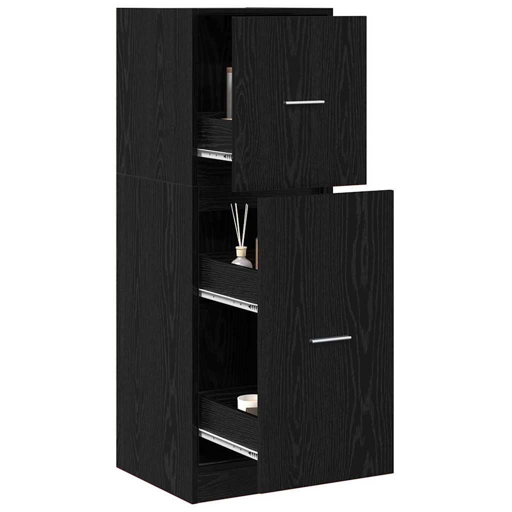 Cabinet de Apotecă Stejar negru 40 x 41 x 118 cm Lemn compozit GartenMobel Dekor