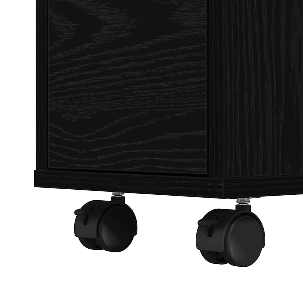 Cabinet îngust din baie Stejar negru 65 x 23 x 87 cm GartenMobel Dekor