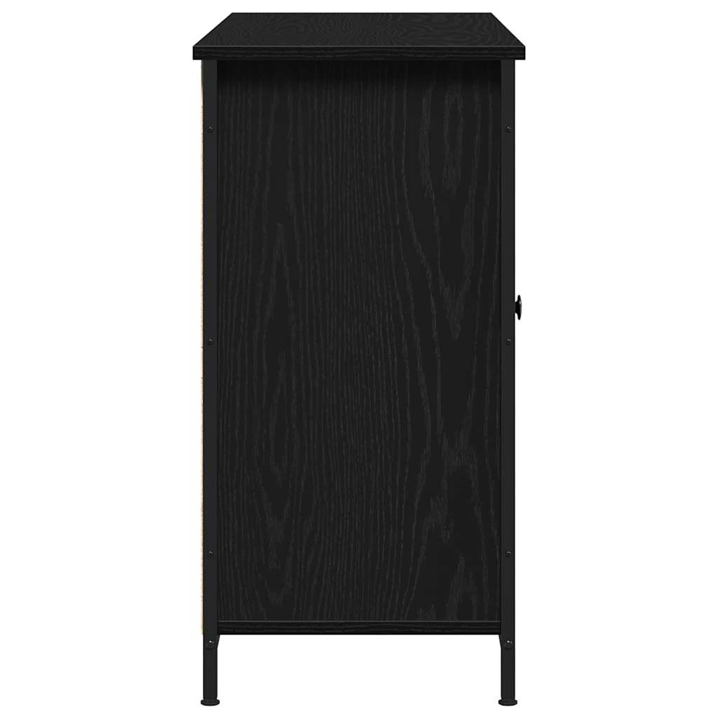 Bufet Stejar negru 100 x 35 x 70 cm Lemn compozit GartenMobel Dekor