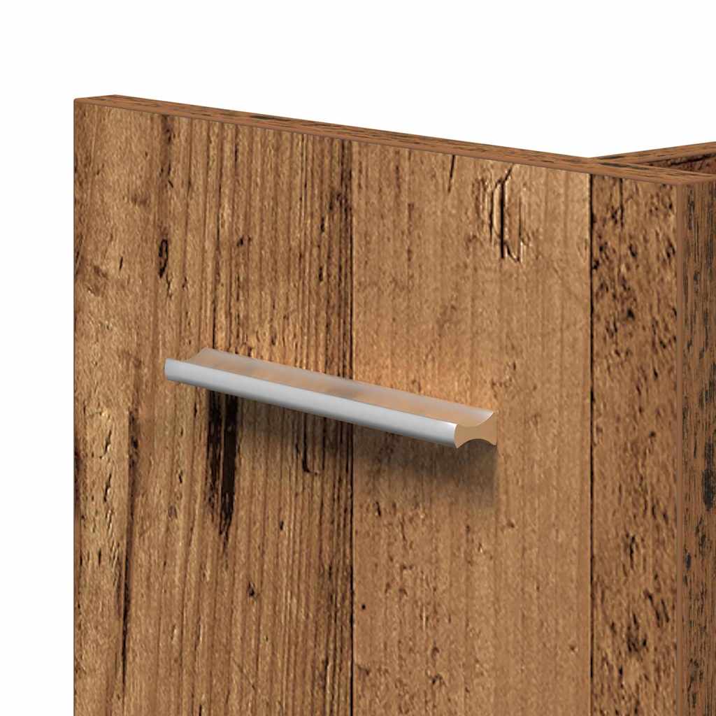 Dulap cu roata Lemn vechi 60 x 22 x 79 cm Lemn compozit GartenMobel Dekor