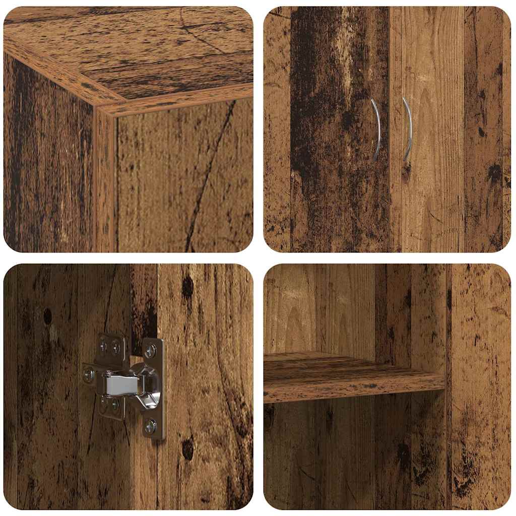 Dulap de birou cu raft Lemn vechi 60 x 32 x 77.5 Lemn compozit GartenMobel Dekor