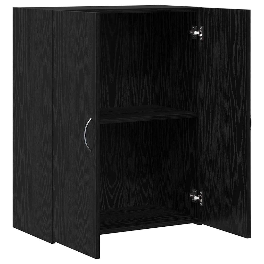 Dulap de birou cu ușă Stejar negru 60 x 32 x 77.5 Lemn compozit GartenMobel Dekor