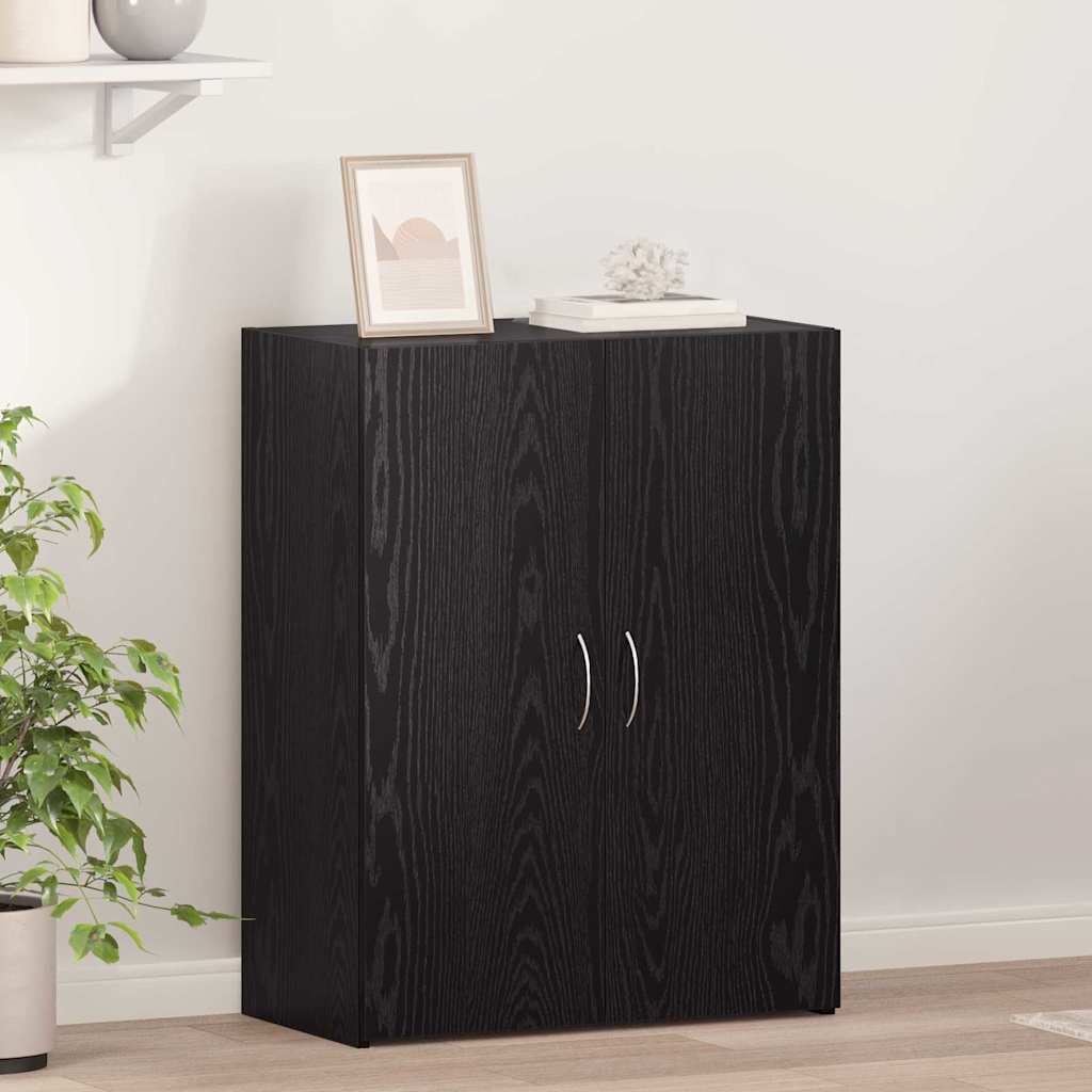 Dulap de birou cu ușă Stejar negru 60 x 32 x 77.5 Lemn compozit GartenMobel Dekor