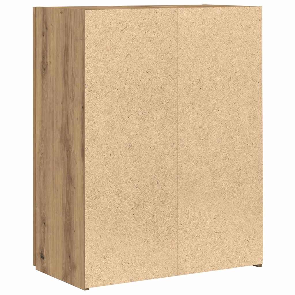 Dulap de birou stejar artizanal 60 x 32 x 77.5 Lemn compozit GartenMobel Dekor
