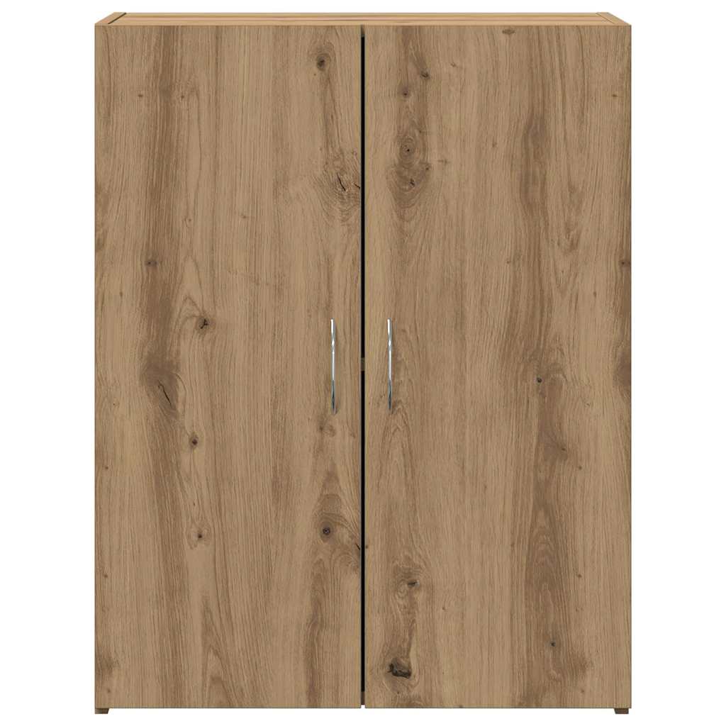 Dulap de birou stejar artizanal 60 x 32 x 77.5 Lemn compozit GartenMobel Dekor