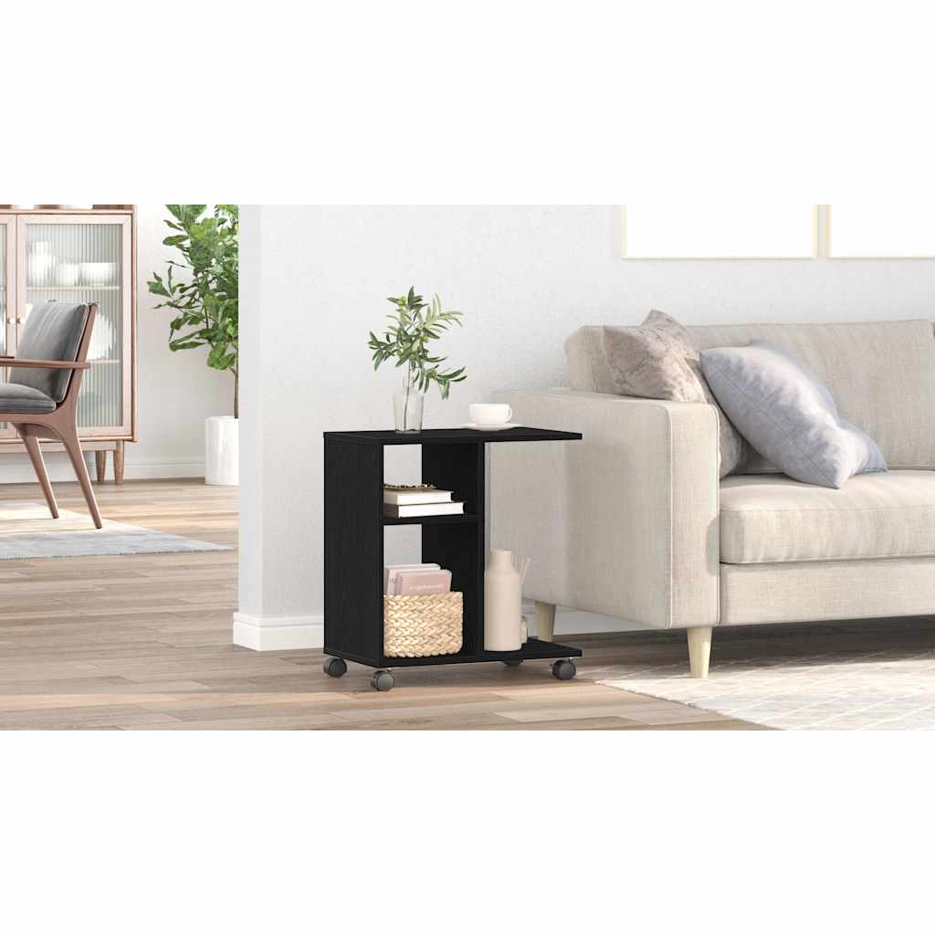 Masă laterală Stejar negru 50 x 30 x 55 cm Lemn compozit GartenMobel Dekor