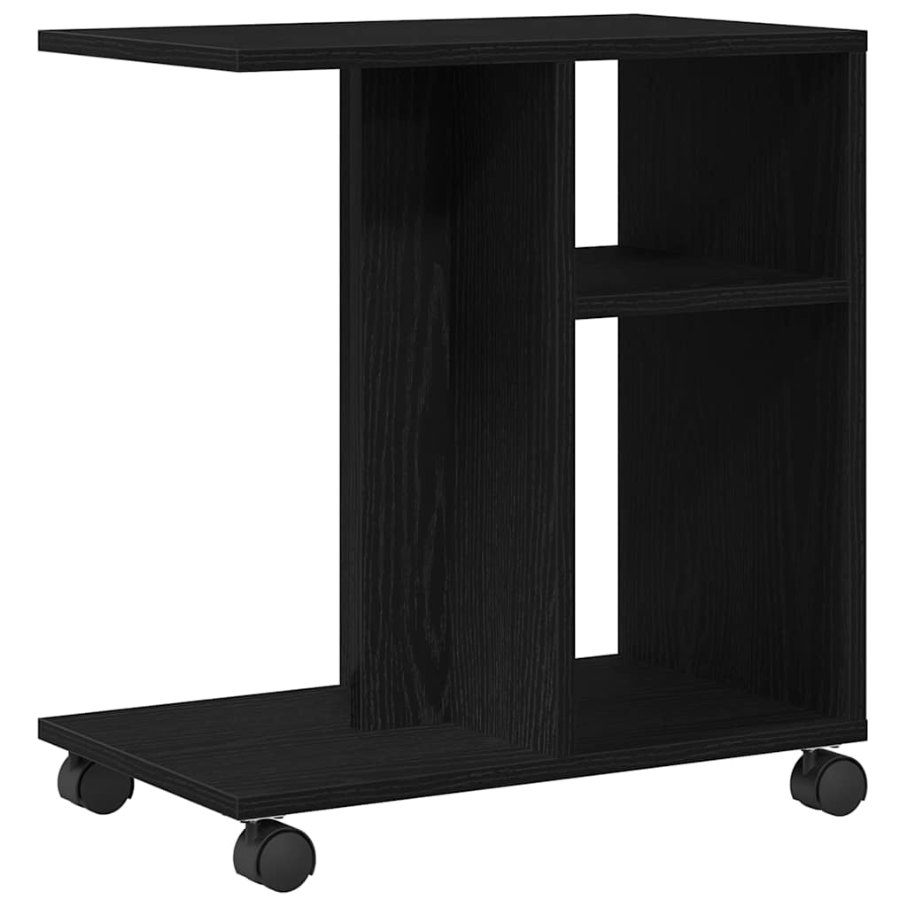 Masă laterală Stejar negru 50 x 30 x 55 cm Lemn compozit GartenMobel Dekor