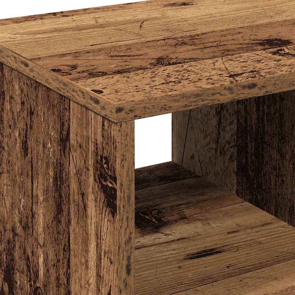 Masă laterală cu raft Lemn vechi 50 x 30 x 55 cm Lemn compozit GartenMobel Dekor