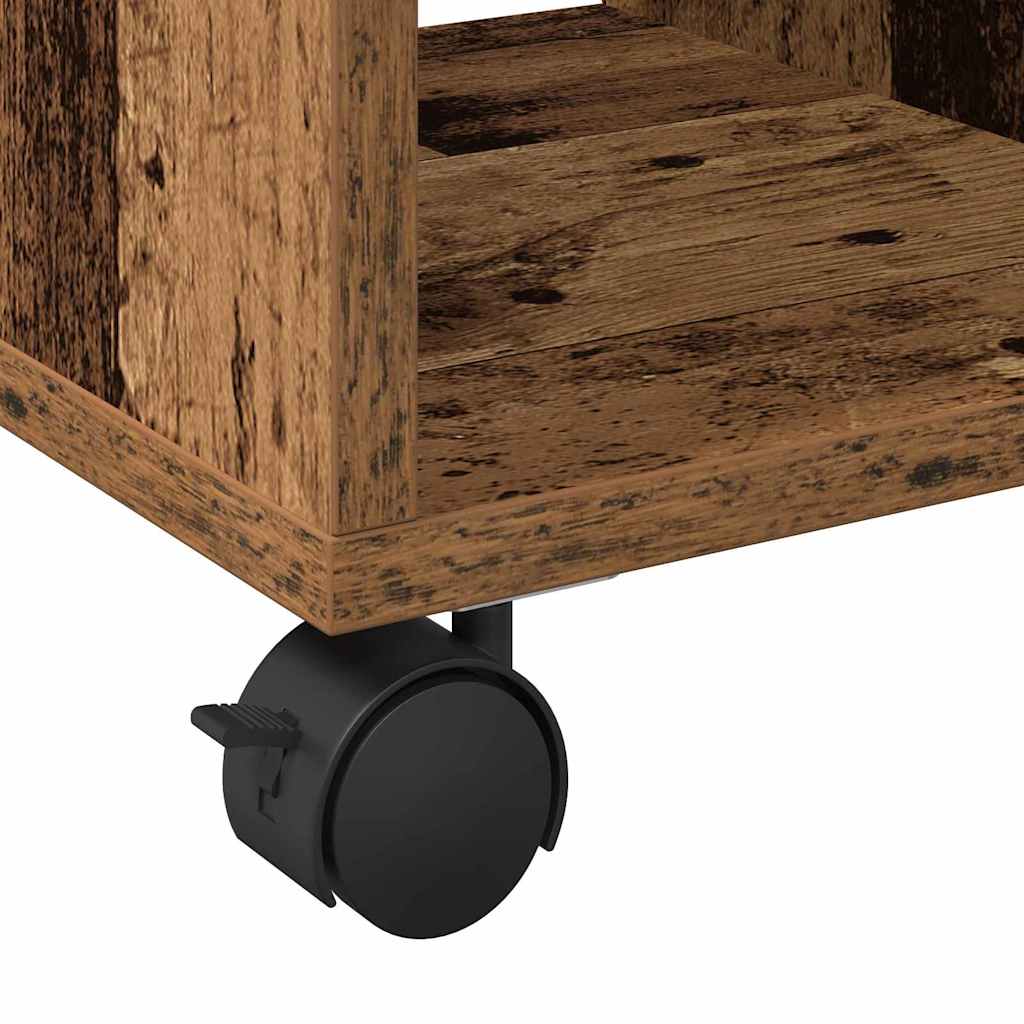 Masă laterală cu raft Lemn vechi 50 x 30 x 55 cm Lemn compozit GartenMobel Dekor