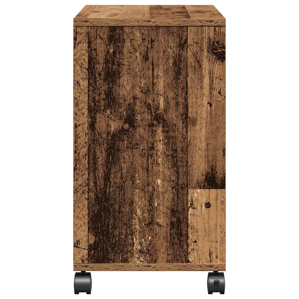 Masă laterală cu raft Lemn vechi 50 x 30 x 55 cm Lemn compozit GartenMobel Dekor