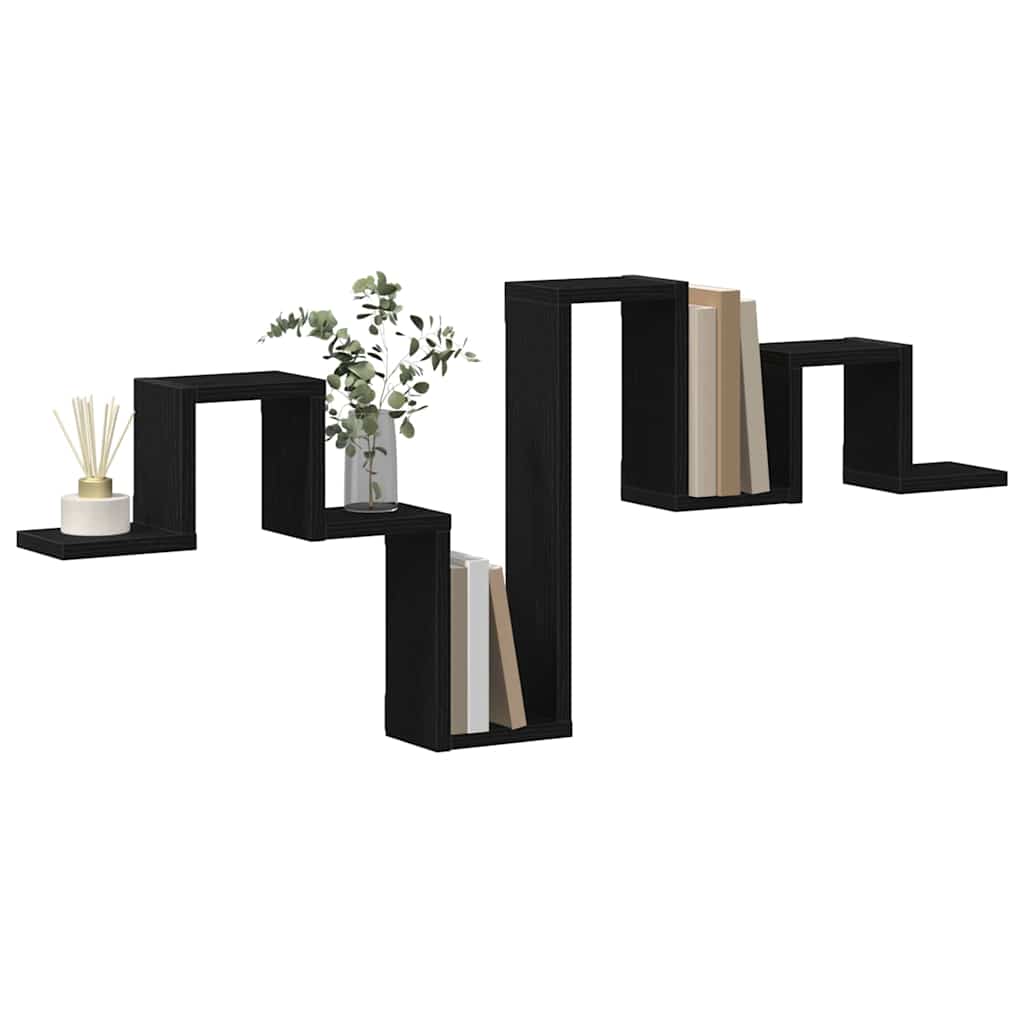 Raft de perete Stejar negru 104,5 x 10 x 43 cm Lemn compozit GartenMobel Dekor