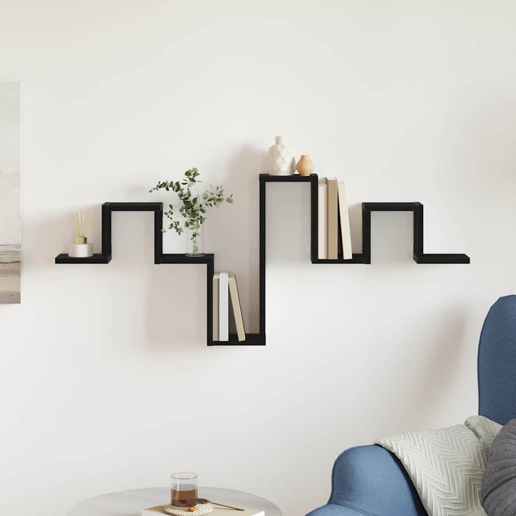 Raft de perete Stejar negru 104,5 x 10 x 43 cm Lemn compozit GartenMobel Dekor