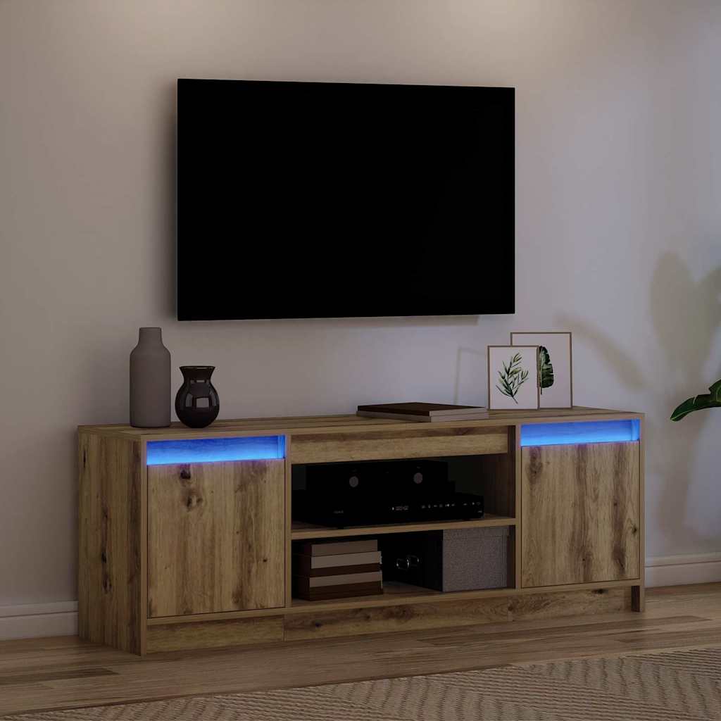 Cabinet TV Maro 139.5 x 34 x 50 cm Lemn compozit GartenMobel Dekor