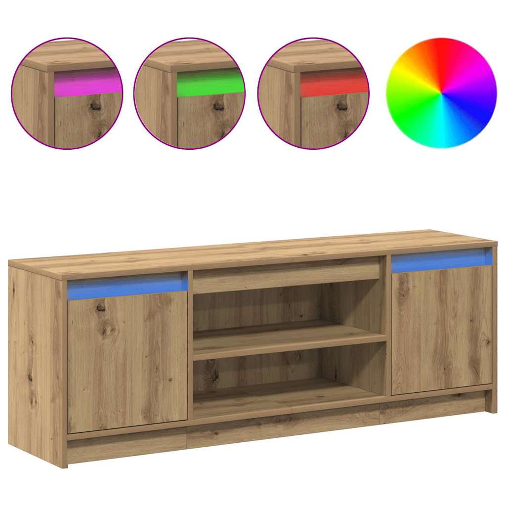 Cabinet TV Maro 139.5 x 34 x 50 cm Lemn compozit GartenMobel Dekor