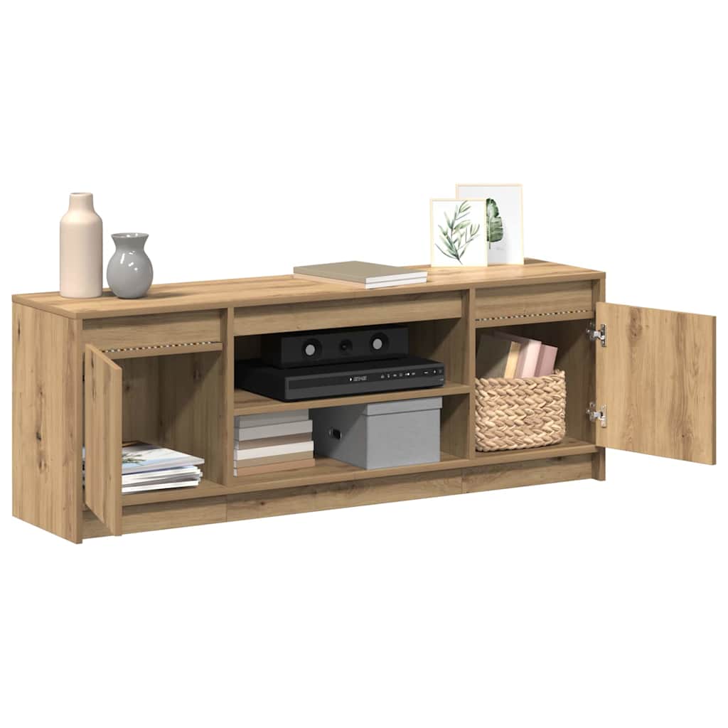 Cabinet TV Maro 139.5 x 34 x 50 cm Lemn compozit GartenMobel Dekor