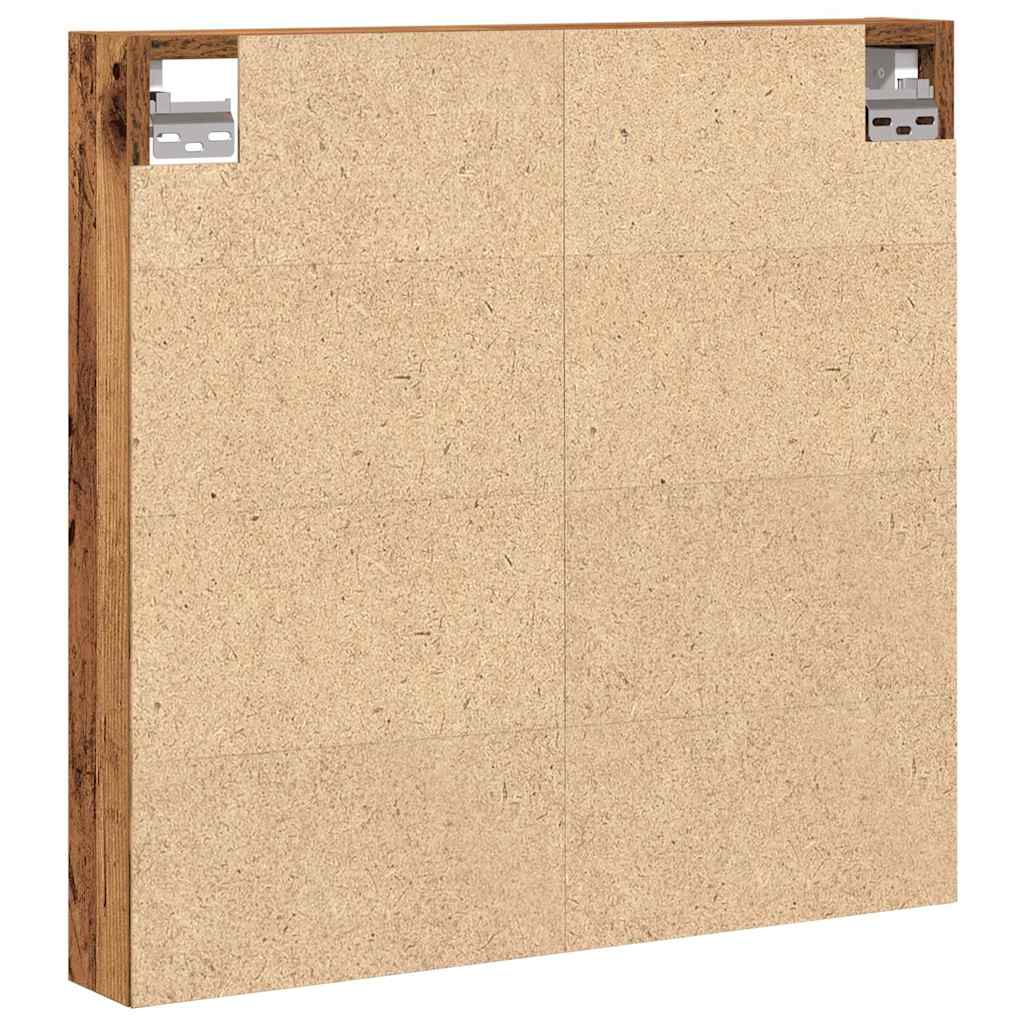 Cabinet de afișare Lemn Vechi 60 x 8.5 x 58 cm Lemn compozit GartenMobel Dekor