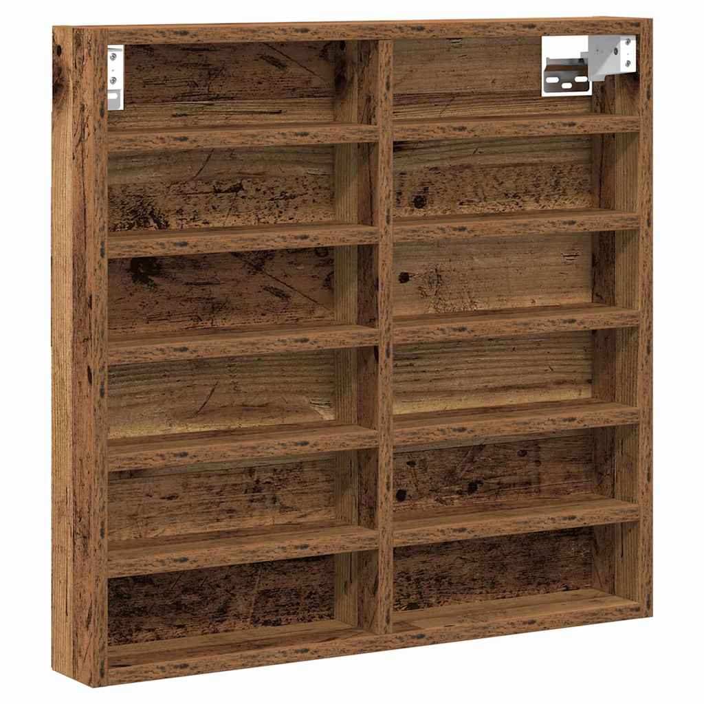 Cabinet de afișare Lemn Vechi 60 x 8.5 x 58 cm Lemn compozit GartenMobel Dekor