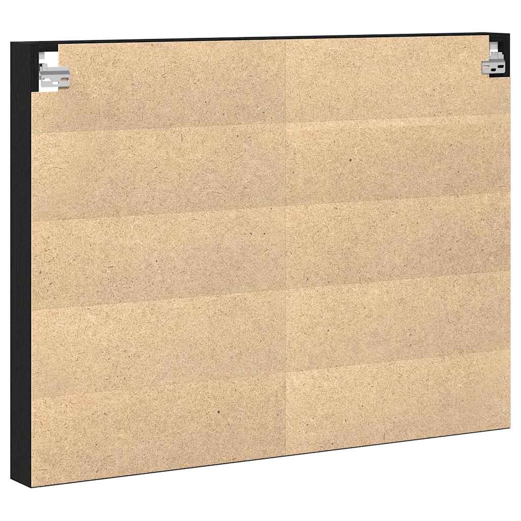 Cabinet de afișare Stejar negru 100 x 8.5 x 75 cm Lemn compozit GartenMobel Dekor