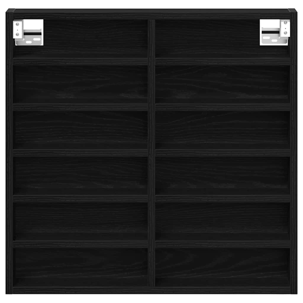 Cabinet de afișare Stejar negru 60 x 8.5 x 58 cm Lemn compozit GartenMobel Dekor