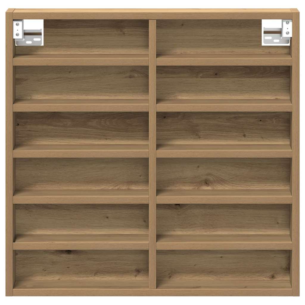 Cabinet de afișare cu raft stejar artizanal 60 x 8.5 x 58 cm GartenMobel Dekor