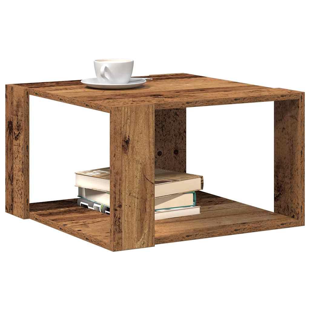 Masă de cafea Lemn vechi 51.5 x 51.5 x 30 cm Lemn compozit GartenMobel Dekor