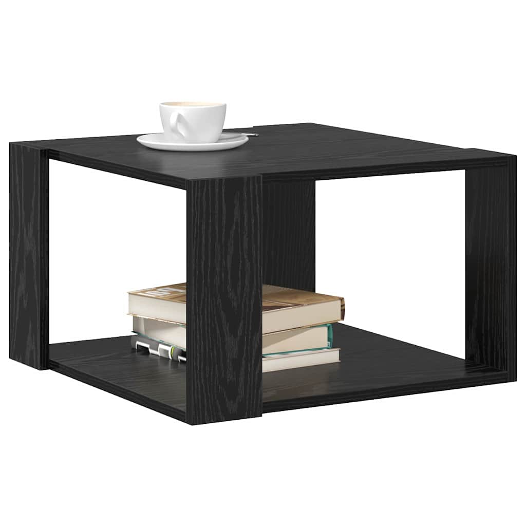 Masă de cafea Stejar negru 51.5 x 51.5 x 30 cm Lemn compozit GartenMobel Dekor