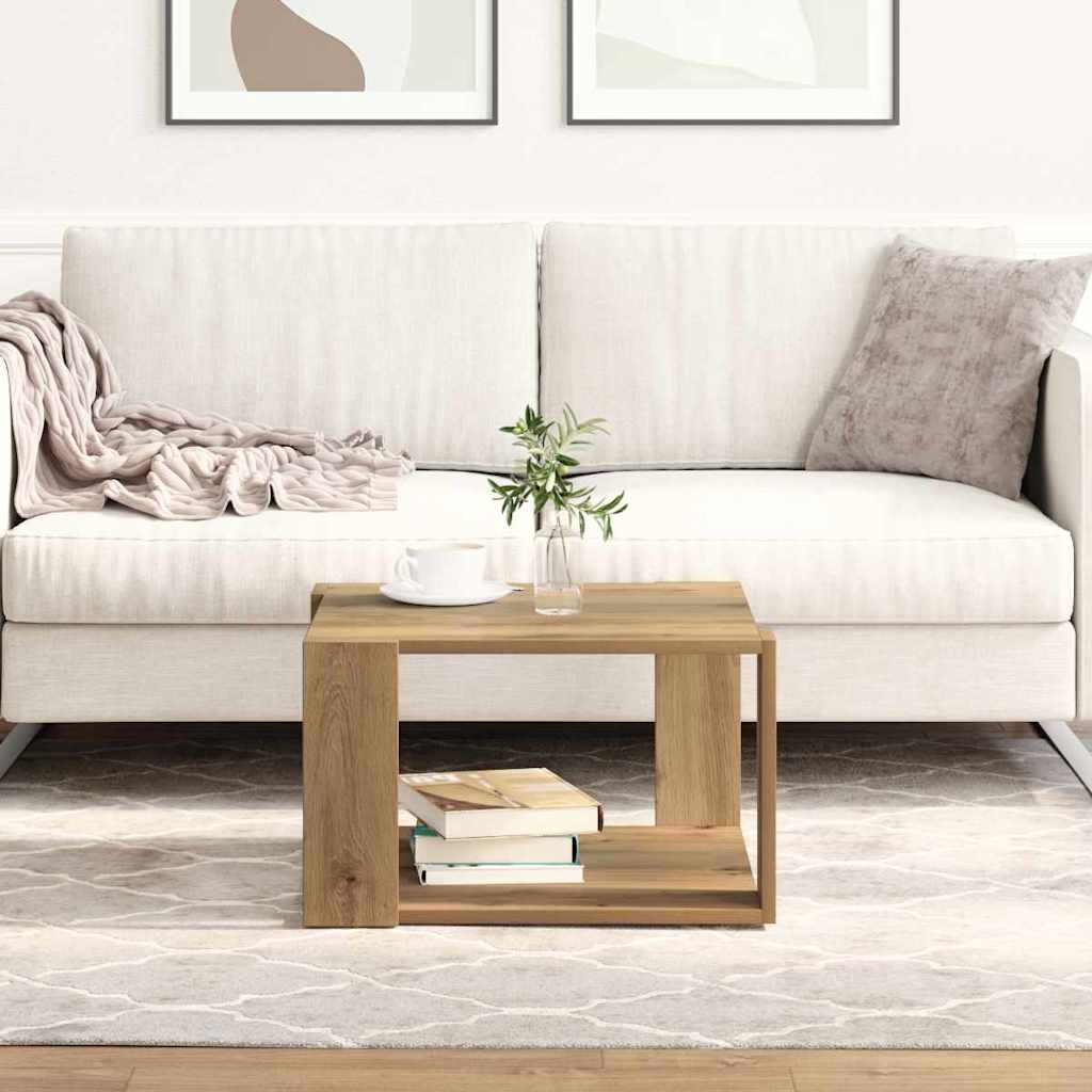 Masă de cafea stejar artizanal 51.5 x 51.5 x 30 cm GartenMobel Dekor