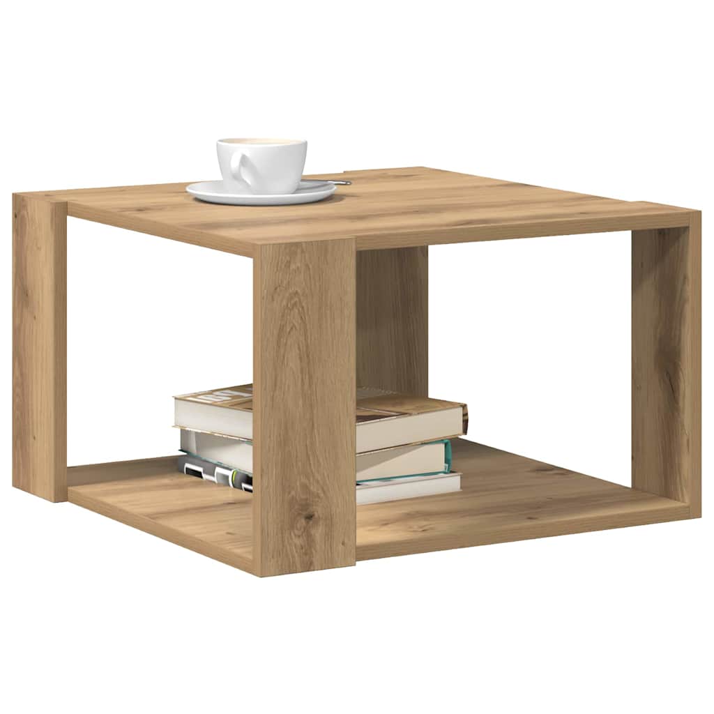 Masă de cafea stejar artizanal 51.5 x 51.5 x 30 cm GartenMobel Dekor