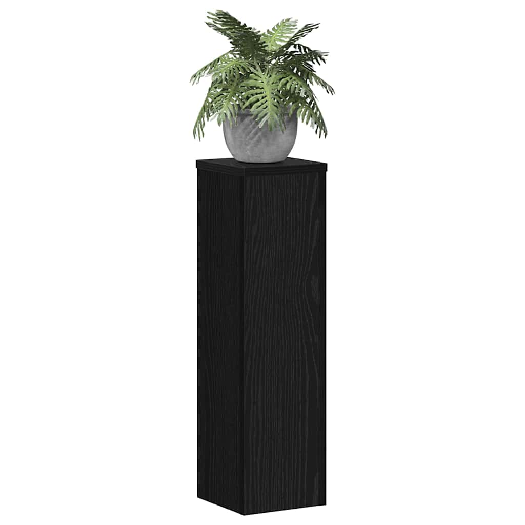 Suport pentru plante 2 pcs Stejar negru 17 x 17 x 60 cm GartenMobel Dekor