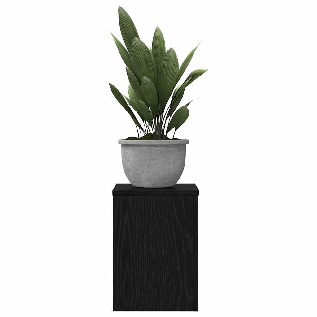 Suport pentru plante 2 pcs Stejar negru 25 x 25 x 35 cm GartenMobel Dekor