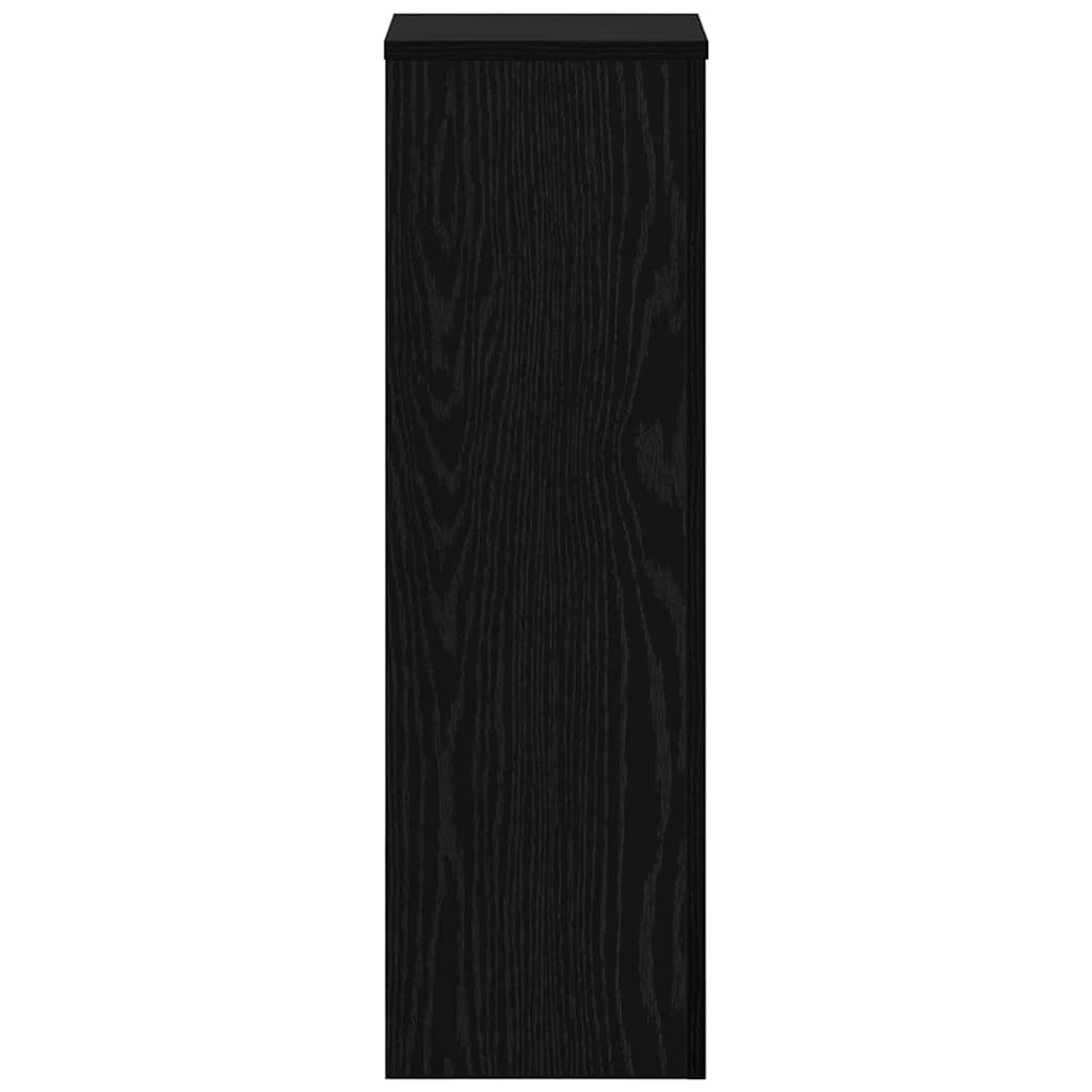 Suport pentru plante 2 pcs Stejar negru 25 x 25 x 80 cm GartenMobel Dekor