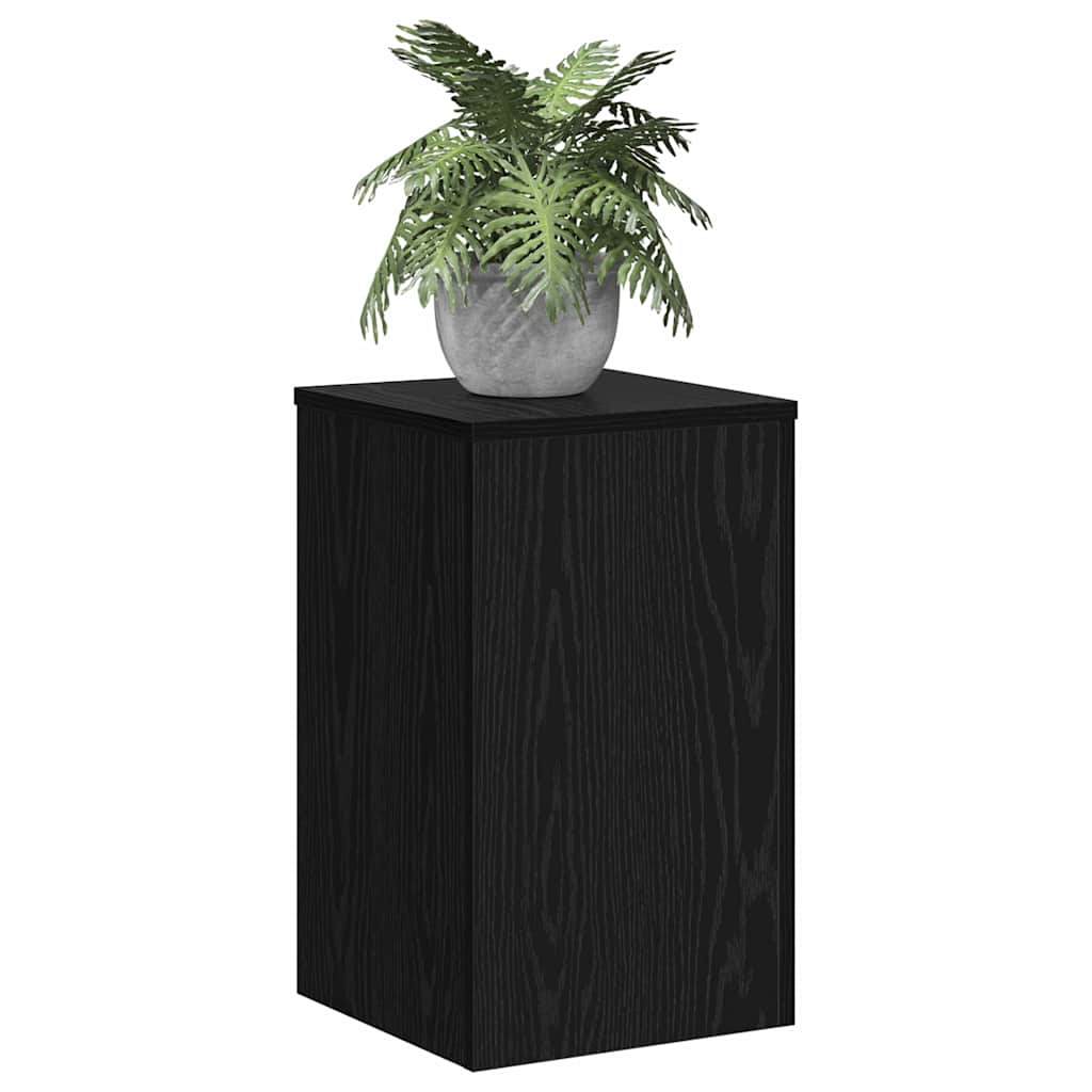 Suport pentru plante 2 pcs Stejar negru 30 x 30 x 50 cm GartenMobel Dekor